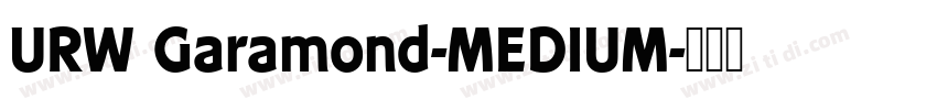 URW Garamond-MEDIUM字体转换